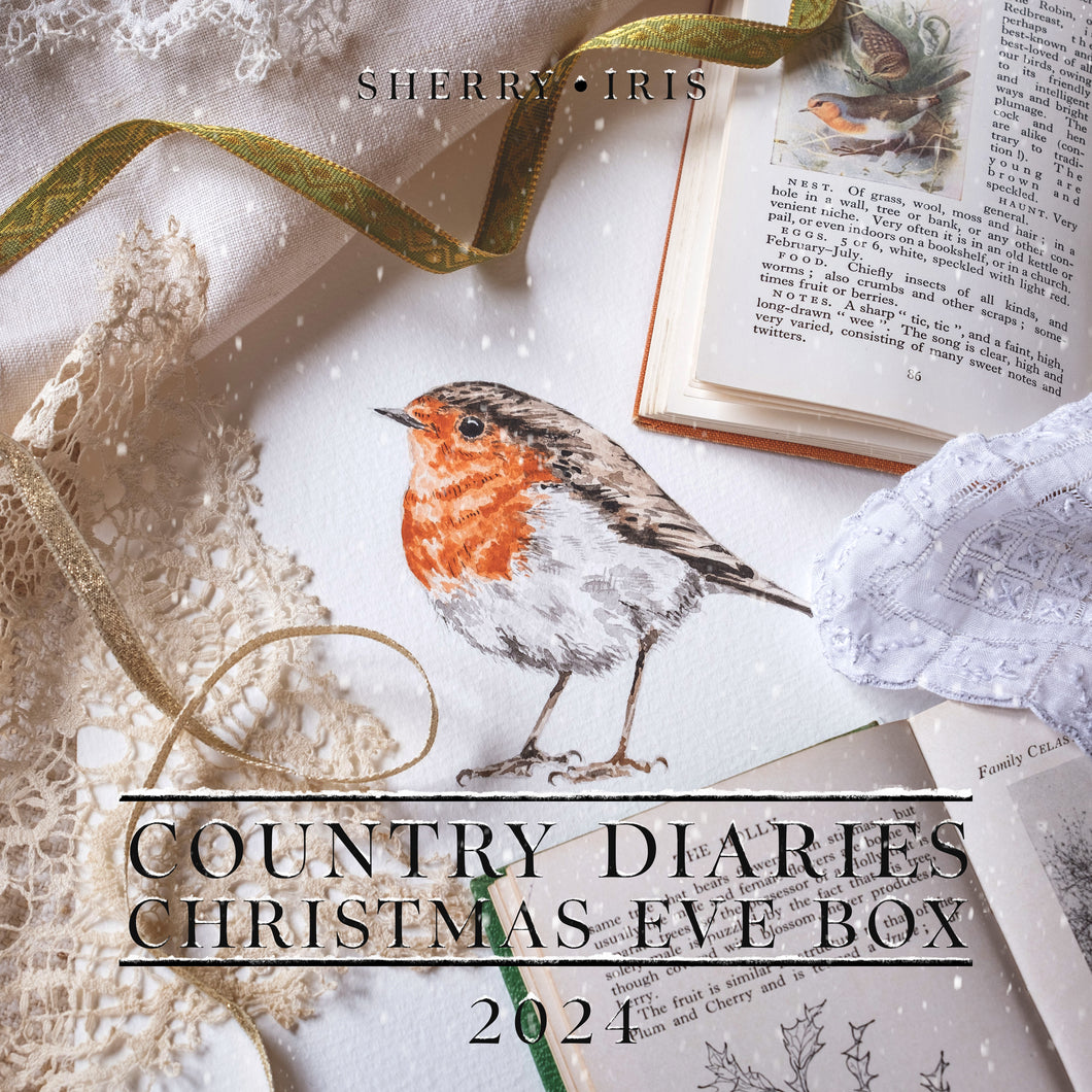 Country Diaries Christmas Eve Box 2024 - A Robin in the Holly