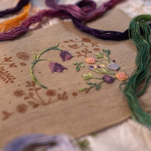 Load image into Gallery viewer, Petal Archives Needle Book Kit - Wisteria & Fritillaries NEW!