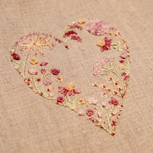 Load image into Gallery viewer, Heart Embroidery Kit