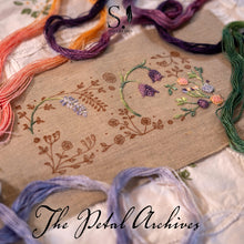 Load image into Gallery viewer, Petal Archives Needle Book Kit - Wisteria & Fritillaries NEW!
