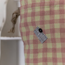 Load image into Gallery viewer, Linen drawstring project bag
