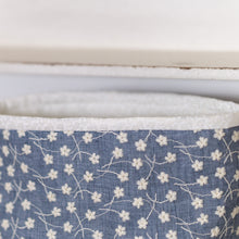 Load image into Gallery viewer, Blue Floral Box Pouch
