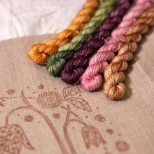 Load image into Gallery viewer, The Petal Archives No.3:  Fritillaries &amp; Daisies Embroidery Kit
