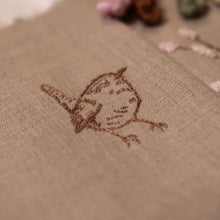 Load image into Gallery viewer, Embroidery Nature Journal Kit Number One- Wren, Blossom &amp; Cow Parsley
