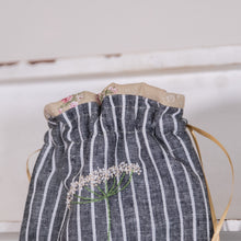 Load image into Gallery viewer, Cow Parsley Hand Embroidered Notions Pouch
