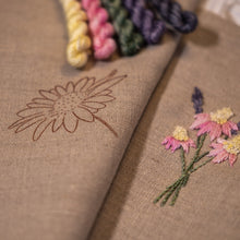 Load image into Gallery viewer, Embroidery Nature Journal Kit Number Two - Wagtails &amp; Daisies
