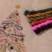 Load image into Gallery viewer, Gathering Around the Christmas Tree Embroidery Kit
