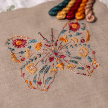 Load image into Gallery viewer, Meadow Flower Butterfly Embroidery Kit
