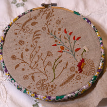 Load image into Gallery viewer, Copperfield the Rabbit Embroidery Kit CHRISTMAS COLOURS
