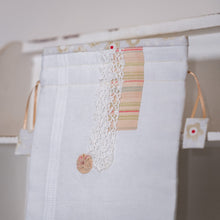 Load image into Gallery viewer, Slow Stitched Drawstring Pouch
