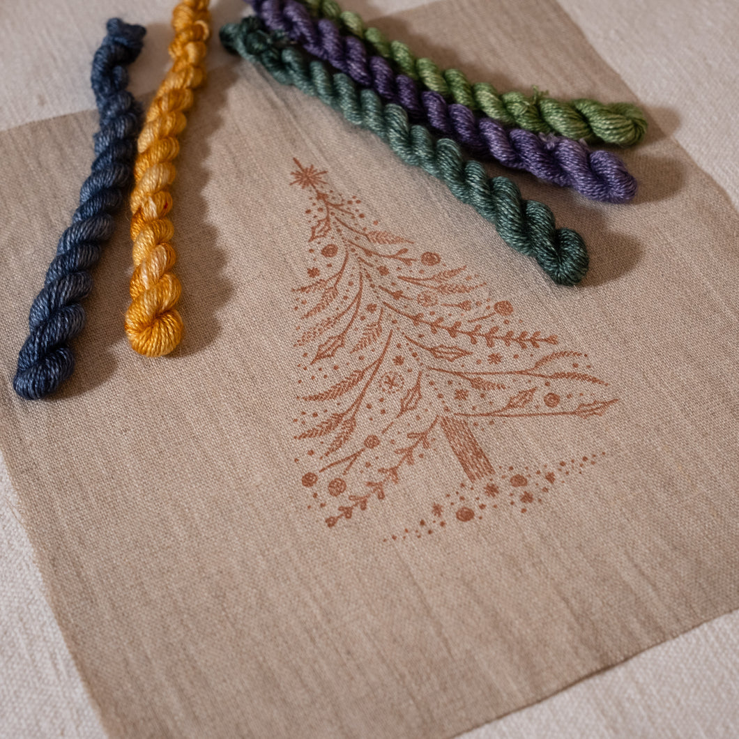 Oh Christmas Tree! Embroidery Kit - NEW COLOURS