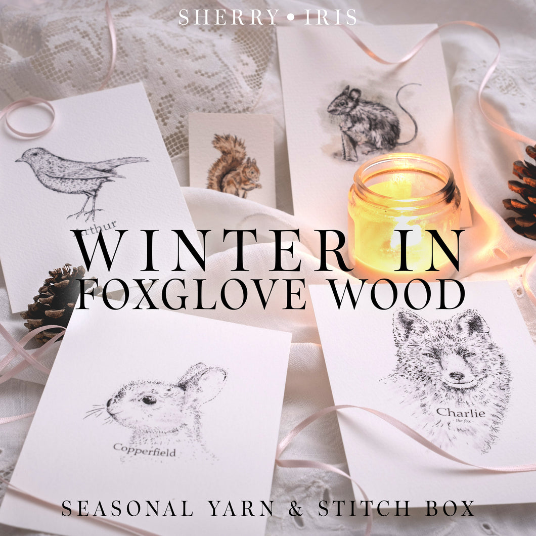 Winter in Foxglove Wood Yarn & Stitching Box