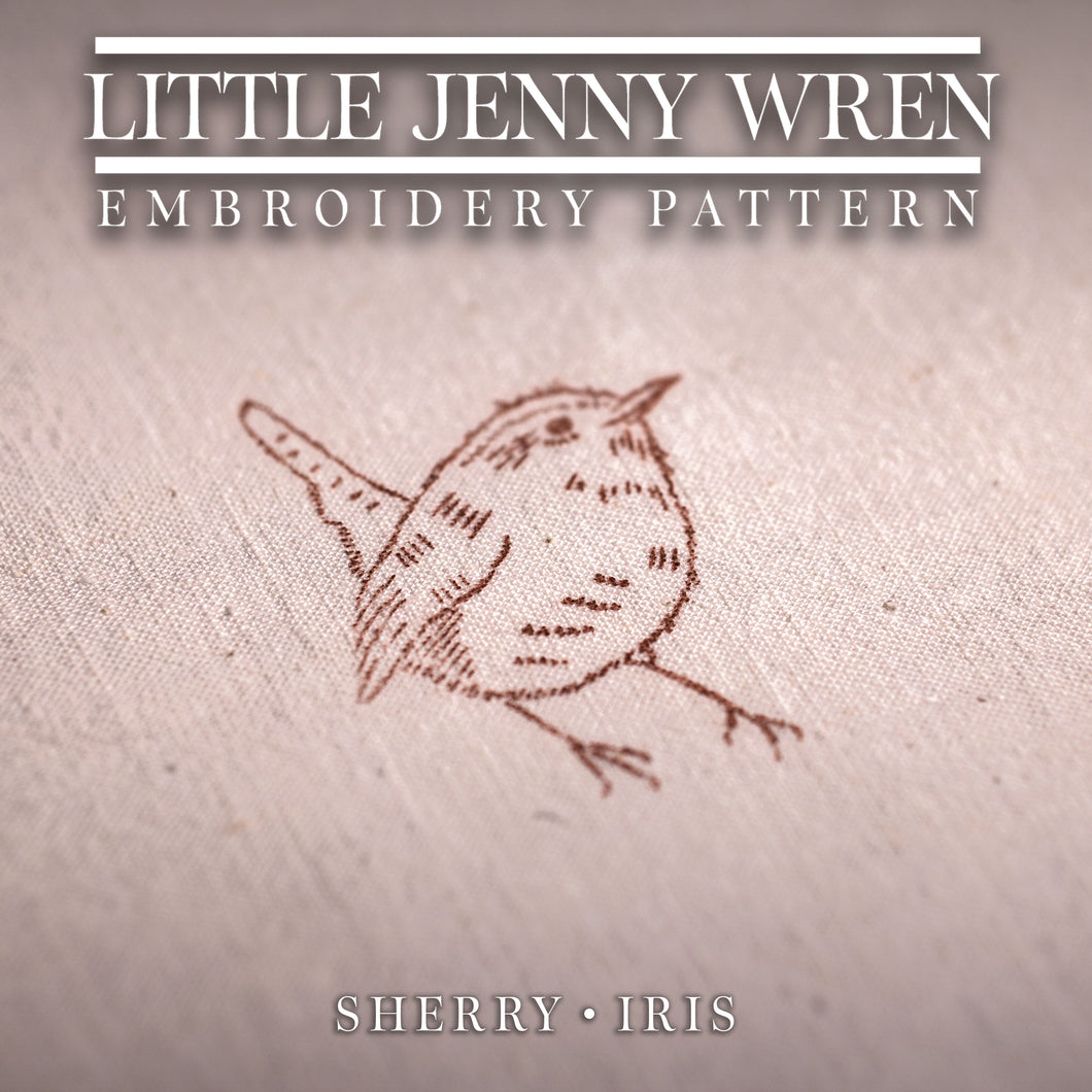 Little Jenny Wren Embroidery Pattern