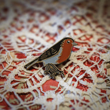 Load image into Gallery viewer, FREDDIE THE ROBIN enamel pin
